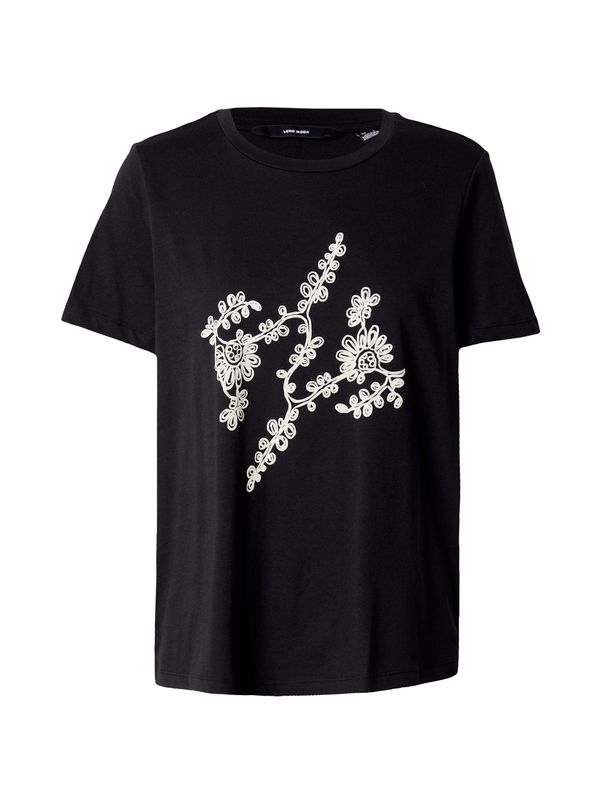 VERO MODA VERO MODA Тениска 'OLLY'  черно / бяло