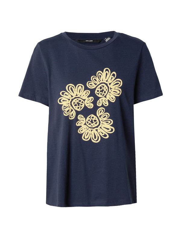 VERO MODA VERO MODA Тениска 'OLLY'  нейви синьо / светложълто