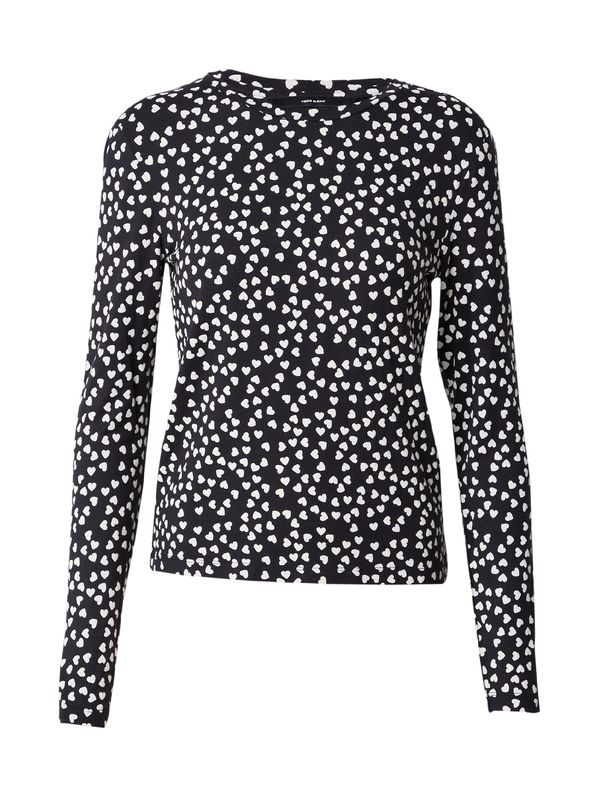 VERO MODA VERO MODA Тениска 'VICA'  черно / бяло