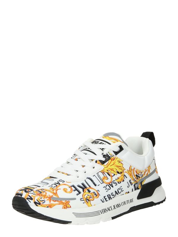 Versace Jeans Couture Versace Jeans Couture Ниски маратонки 'DYNAMIC'  жълто / оранжево / черно / бяло