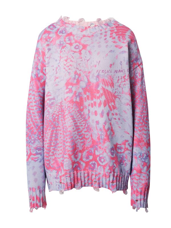 Versace Jeans Couture Versace Jeans Couture Пуловер  синьо / гълъбово синьо / малина