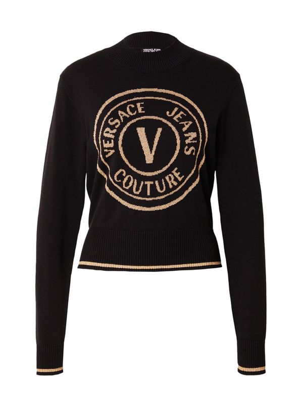 Versace Jeans Couture Versace Jeans Couture Пуловер  светлобежово / черно