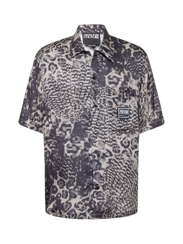 Versace Jeans Couture Versace Jeans Couture Риза  сиво-бежово / черно