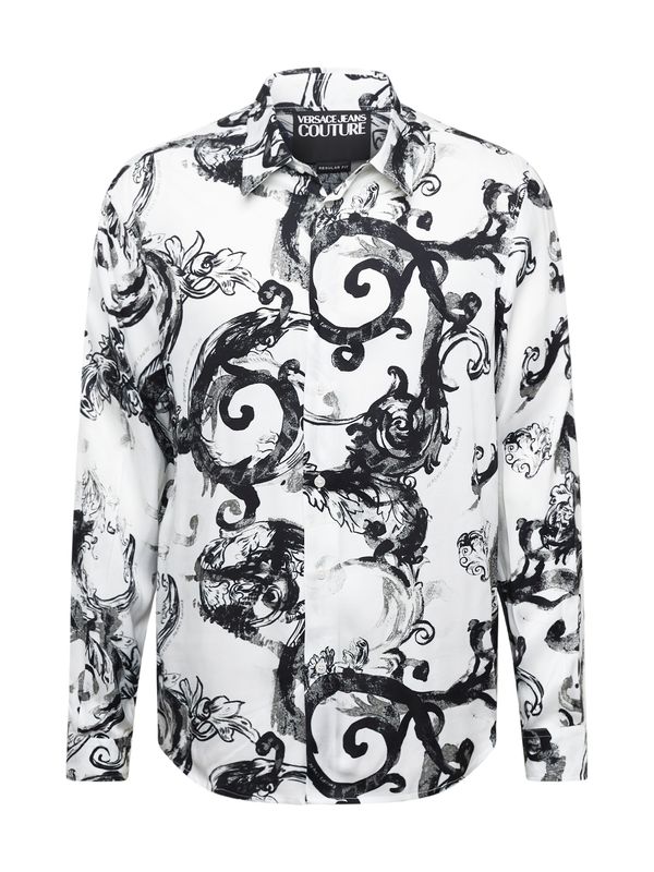 Versace Jeans Couture Versace Jeans Couture Риза  сиво / черно / бяло