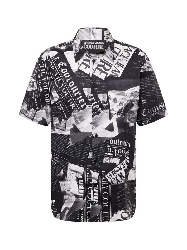 Versace Jeans Couture Versace Jeans Couture Риза  сиво / тъмносиво / черно / бяло