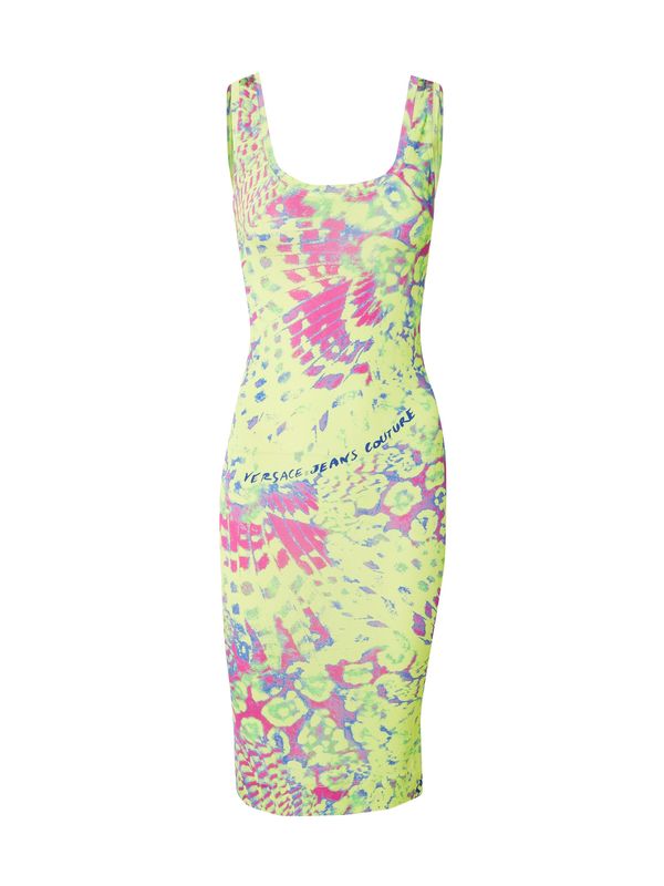 Versace Jeans Couture Versace Jeans Couture Рокля за коктейл  синьо / лимон / лайм / розово