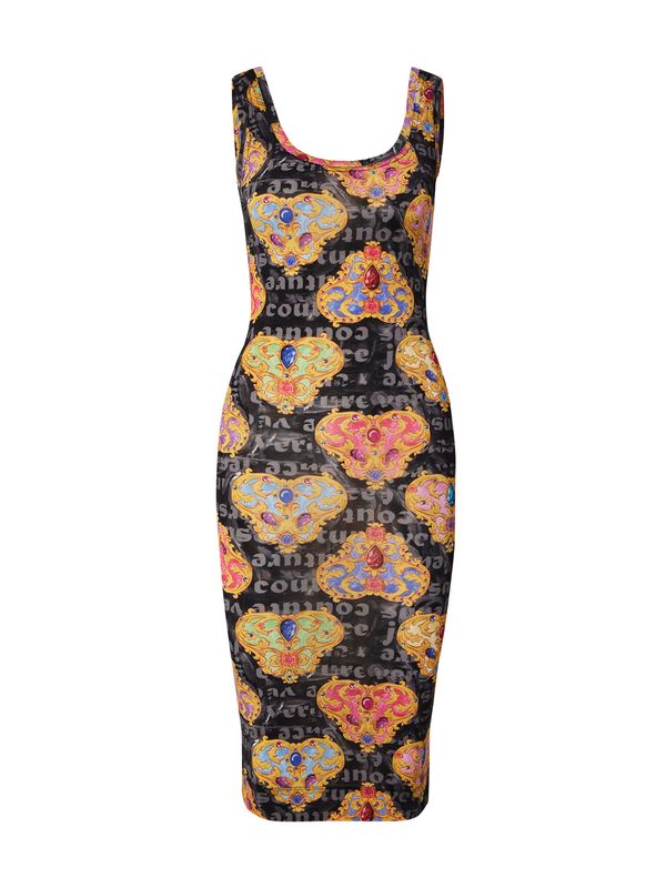 Versace Jeans Couture Versace Jeans Couture Рокля  жълто / сиво / светлорозово / черно