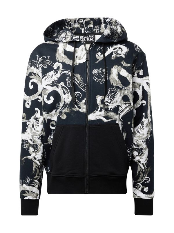 Versace Jeans Couture Versace Jeans Couture Суичъри с качулка  сиво / черно / бяло