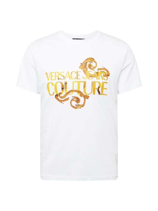 Versace Jeans Couture Versace Jeans Couture Тениска '76UP600'  кафяво / горчица / златистожълто / бяло