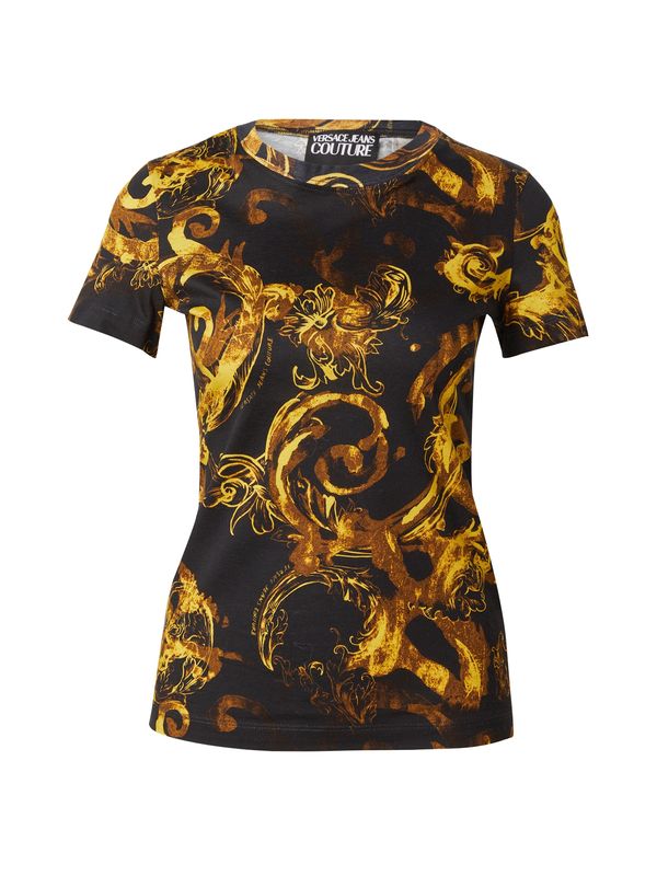 Versace Jeans Couture Versace Jeans Couture Тениска  кафяво / оранжево / черно