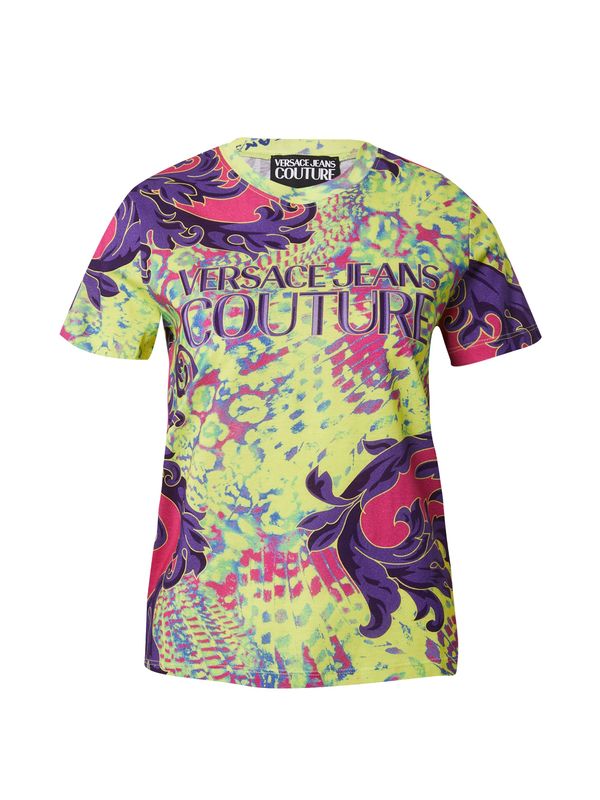 Versace Jeans Couture Versace Jeans Couture Тениска  киви / лилав / розово / черно