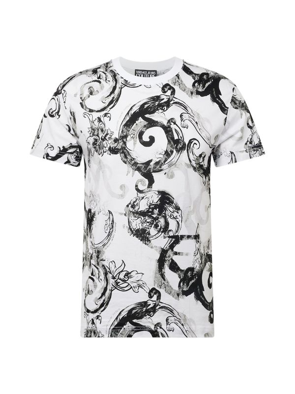 Versace Jeans Couture Versace Jeans Couture Тениска  сиво / черно / бяло