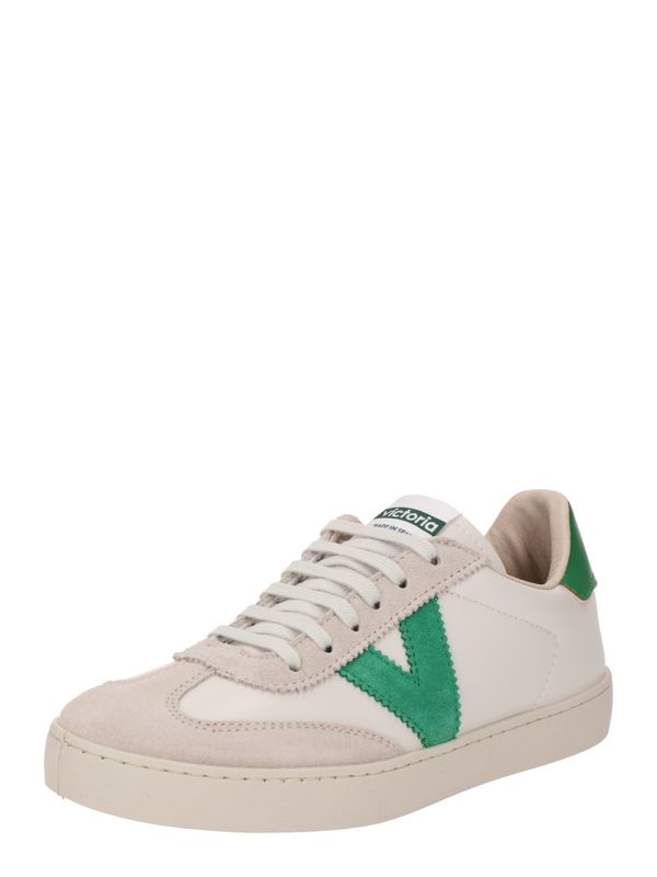 VICTORIA VICTORIA Ниски маратонки 'BERLIN CICLISTA'  бежово / светлобежово / тревнозелено