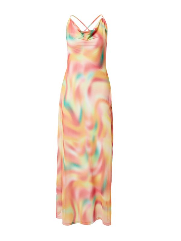 VIERVIER VIERVIER Рокля 'Elaine'  жълто / оранжево / розово