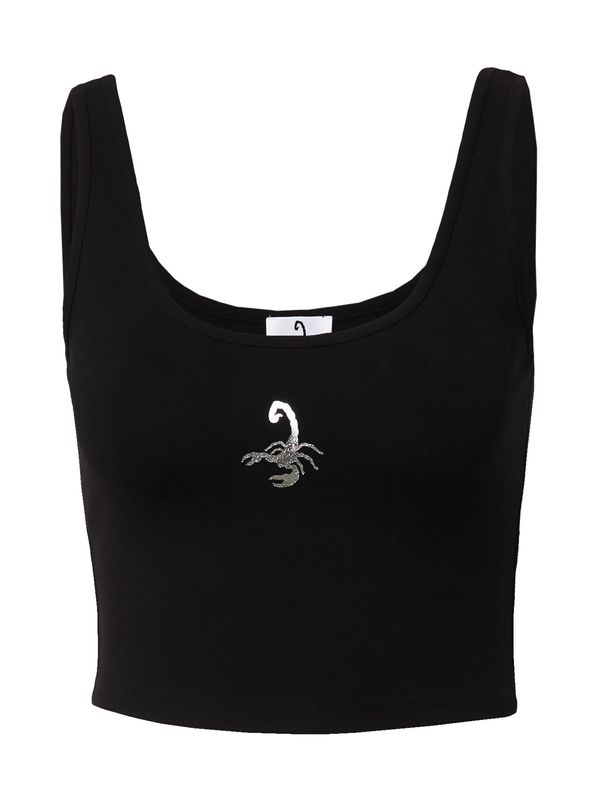 VIERVIER VIERVIER Топ 'Alisa'  черно / сребърно