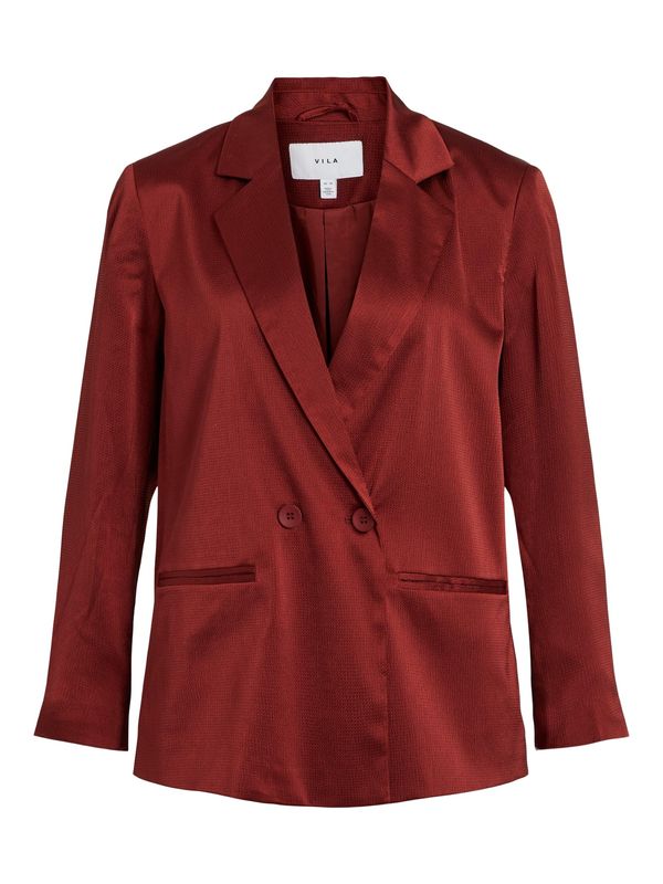 VILA VILA Блейзър 'DUBLA'  тъмночервено