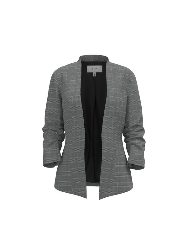 VILA VILA Блейзър 'Her Julie'  черно / бяло