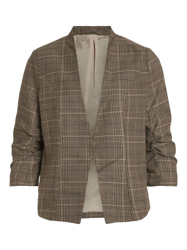 VILA VILA Блейзър 'JENNY'  кафяво / черно