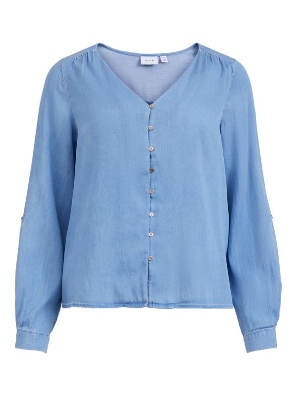 VILA VILA Блуза 'BISTA'  син деним