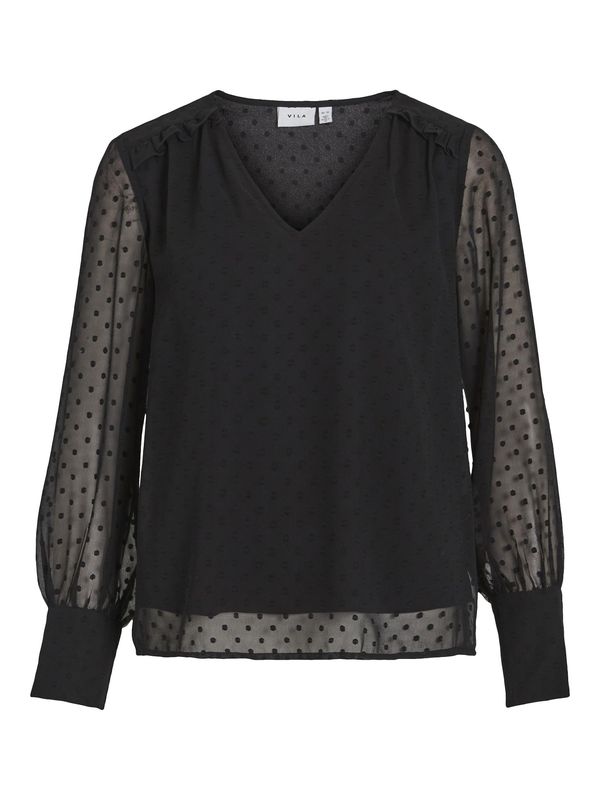 VILA VILA Блуза 'Edee'  черно