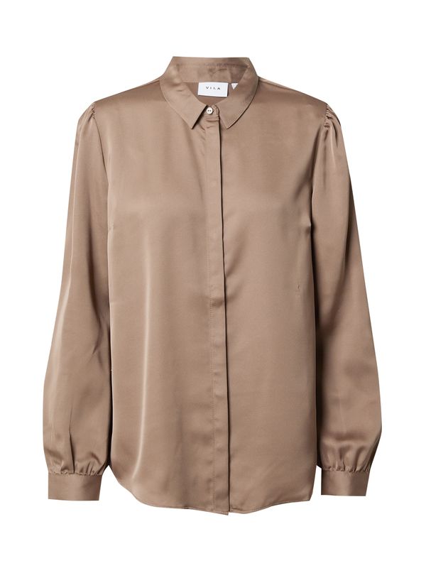 VILA VILA Блуза 'ELLETTE'  светлокафяво