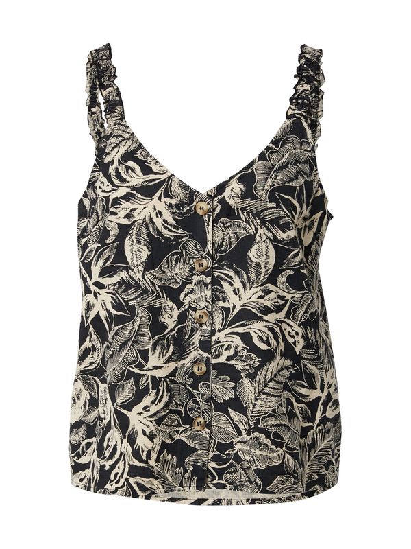 VILA VILA Блуза 'Etni Tia'  бежово / черно