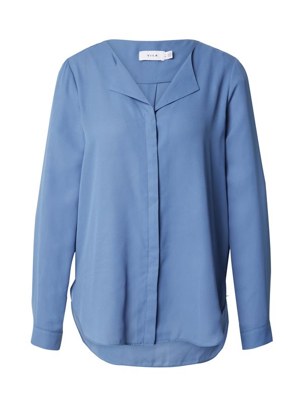 VILA VILA Блуза  гълъбово синьо