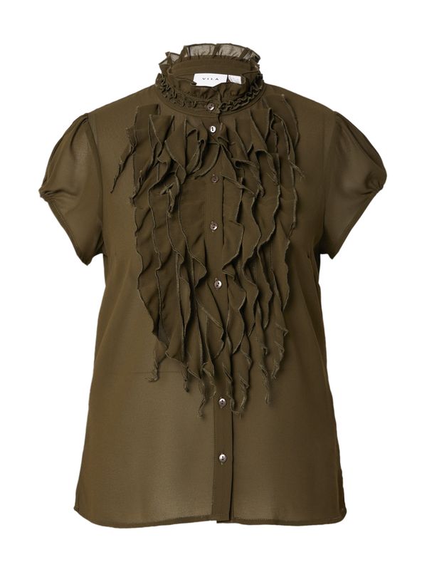 VILA VILA Блуза 'JULIE'  тъмнозелено