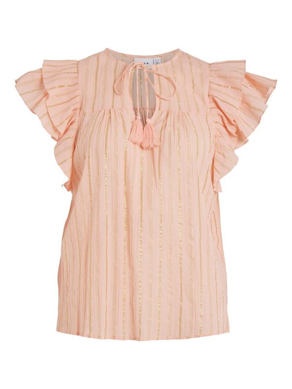 VILA VILA Блуза 'Leia'  злато / бледорозово