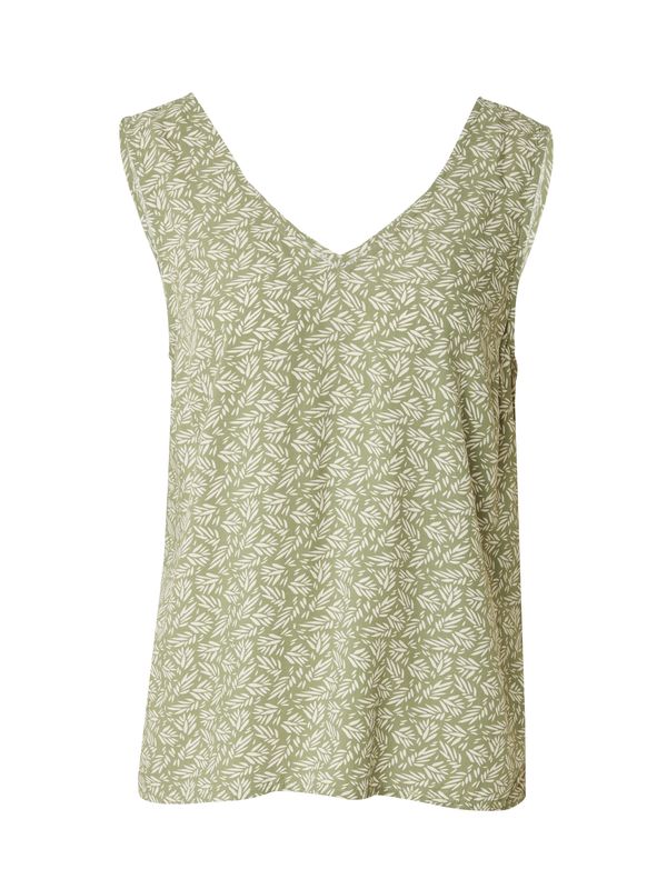 VILA VILA Блуза 'LISE'  маслина / бяло