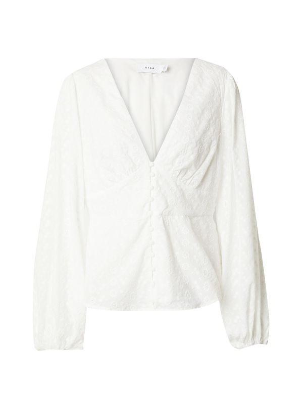 VILA VILA Блуза 'Malina'  бяло