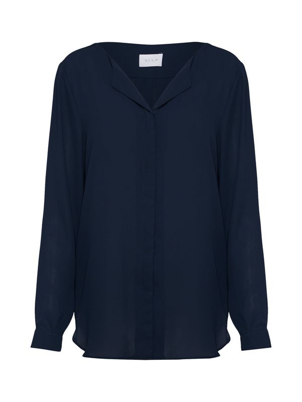 VILA VILA Блуза  нейви синьо