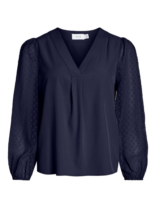 VILA VILA Блуза 'NICO'  нейви синьо