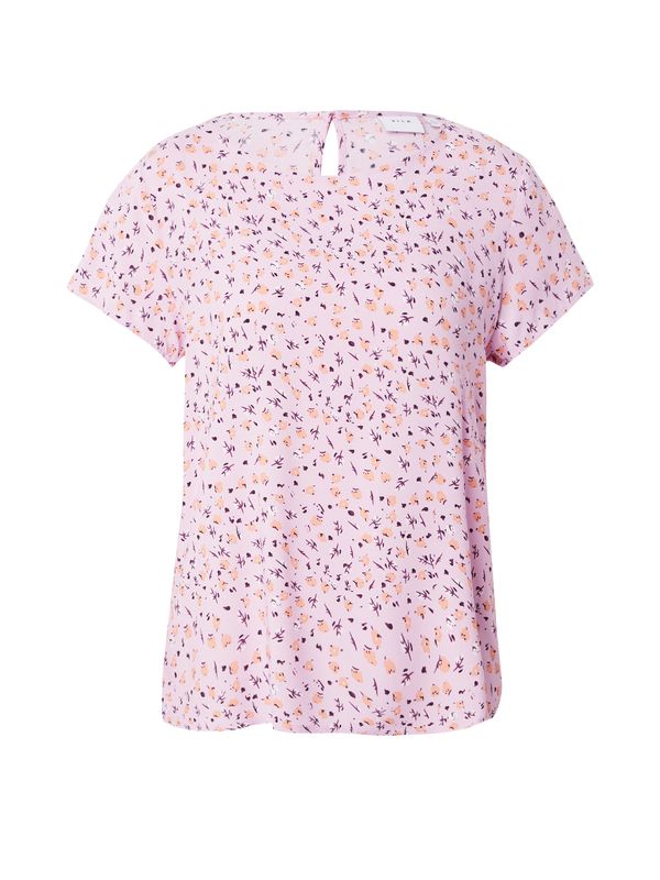 VILA VILA Блуза 'PAYA'  боровинка / праскова / бледорозово / бяло