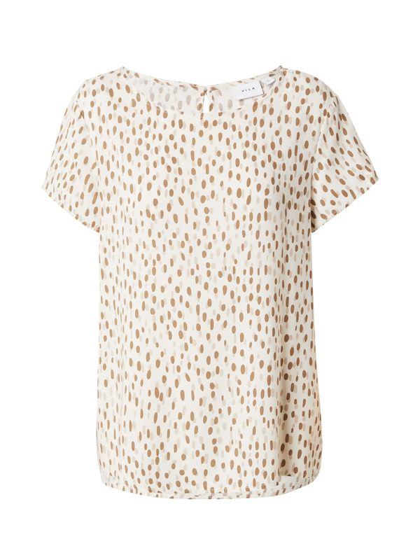 VILA VILA Блуза 'PAYA'  кремаво / светлобежово / кафяво