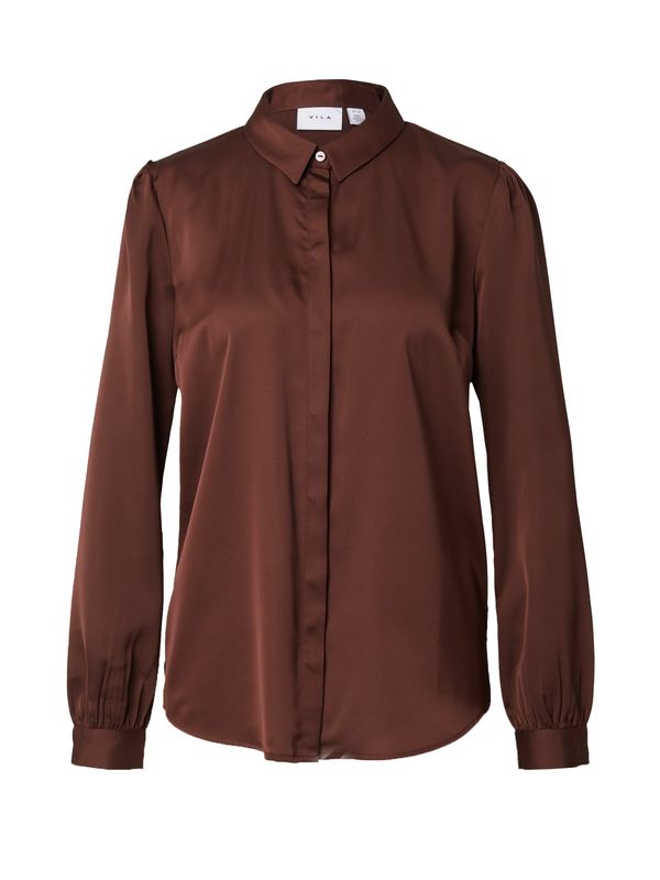 VILA VILA Блуза  шоколад