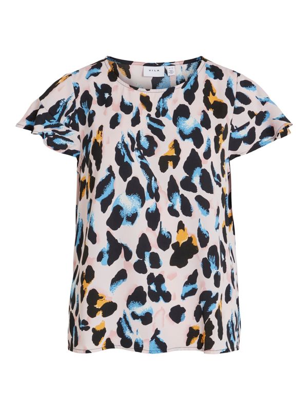 VILA VILA Блуза  синьо / жълто / розе / черно / бяло