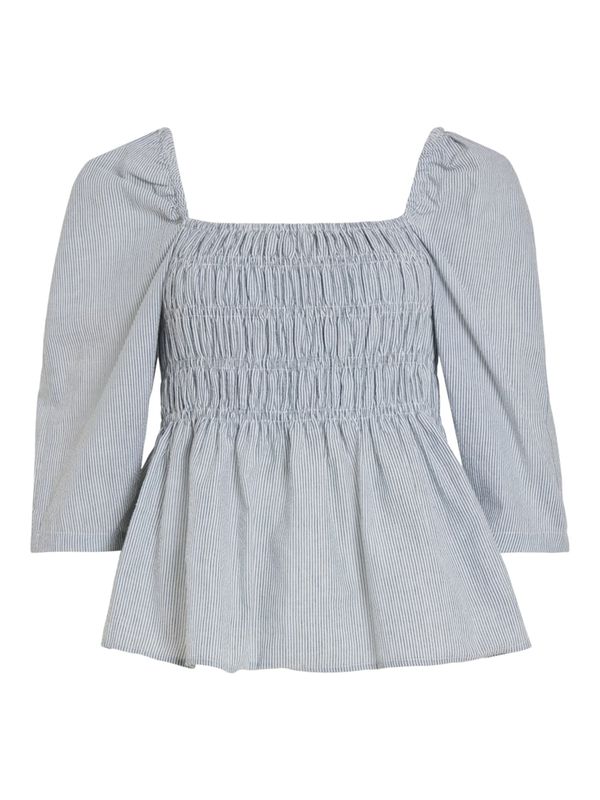 VILA VILA Блуза  сиво / бяло