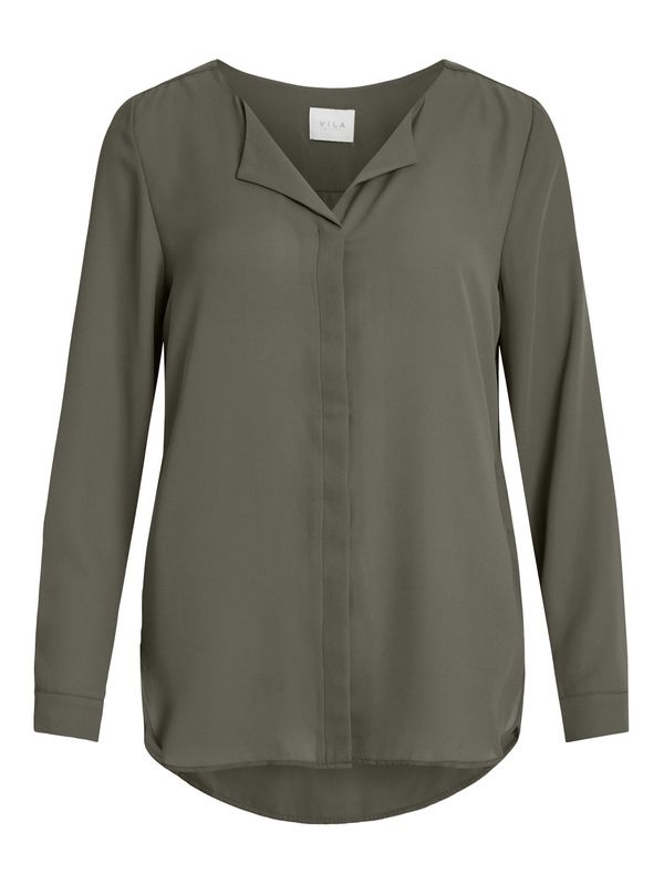 VILA VILA Блуза  тъмнозелено