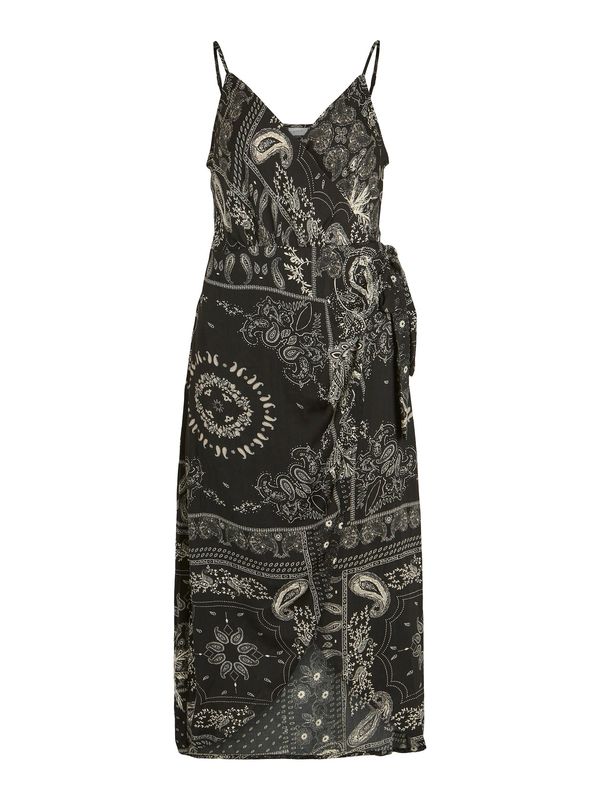 VILA VILA Лятна рокля 'Talla'  пастелно зелено / черно