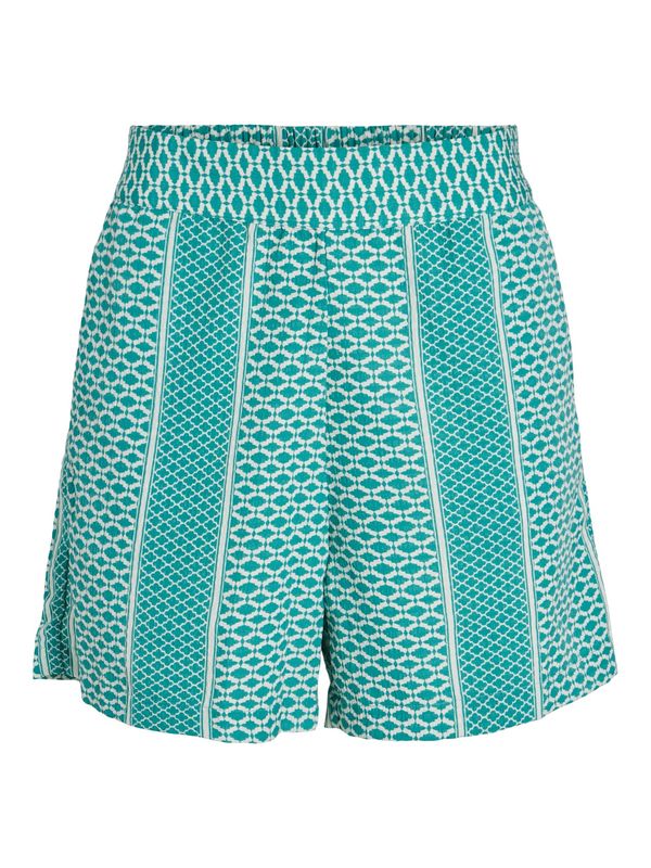 VILA VILA Панталон 'AIMI'  нефритено зелено / бяло