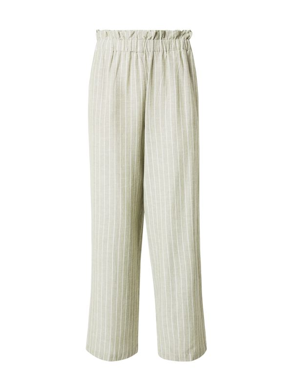 VILA VILA Панталон 'PRISILLA'  пастелно зелено / бяло