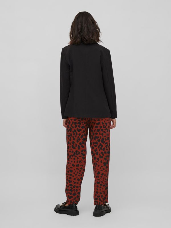 VILA VILA Панталон с набор 'Eva Aya'  тъмночервено / черно