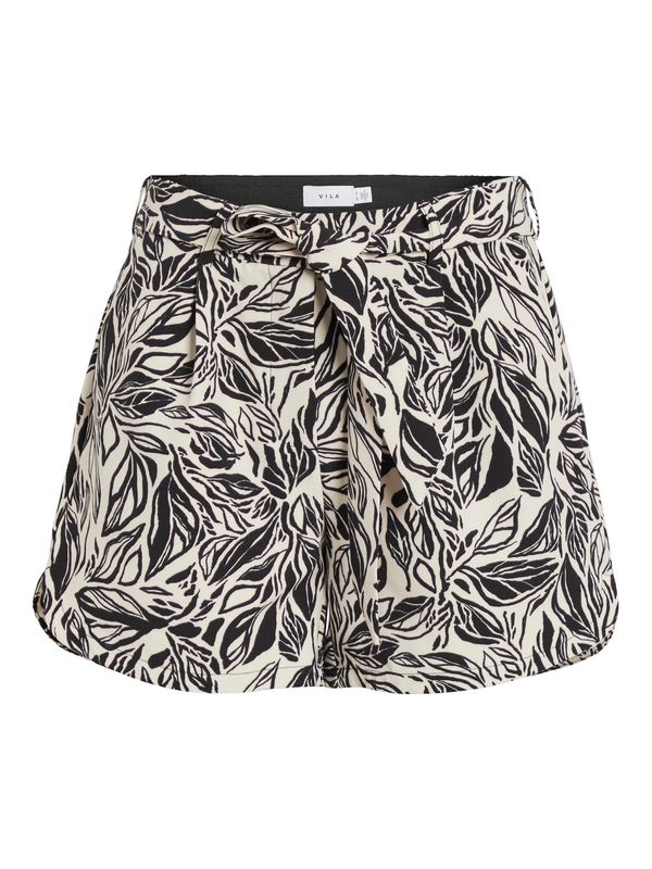 VILA VILA Панталон с набор 'PALOMY'  бежово / черно