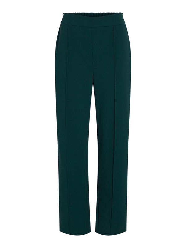 VILA VILA Панталон с ръб 'Clua'  тъмнозелено