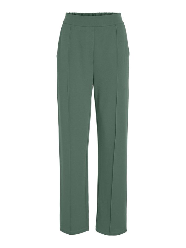 VILA VILA Панталон с ръб 'Clua'  зелено