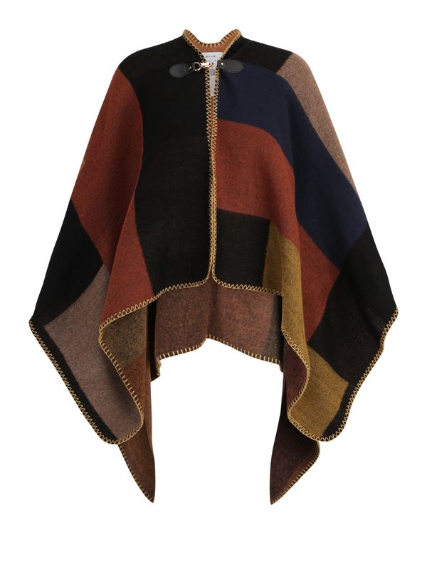 VILA VILA Пелерина 'SALINAS'  нейви синьо / кафяво / маслина / черно