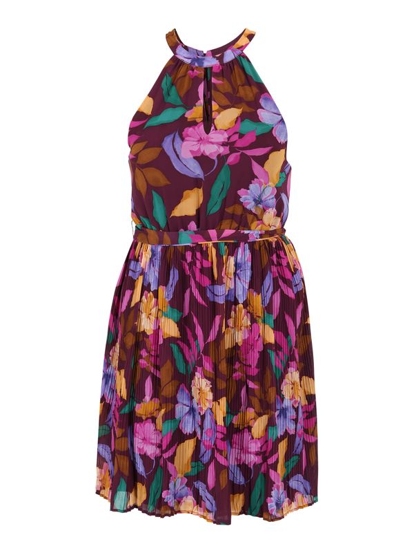 Vila Petite Vila Petite Лятна рокля 'JULIETTE'  нефритено зелено / къпина / светлооранжево / питая