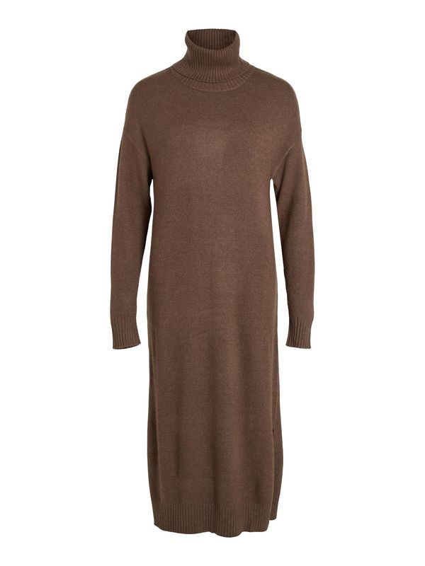 VILA VILA Плетена рокля  кафяво