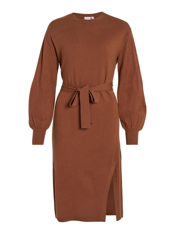 VILA VILA Плетена рокля 'RICKY'  охра